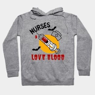 Halloween nurse nurses love blood funny Halloween costumes Hoodie